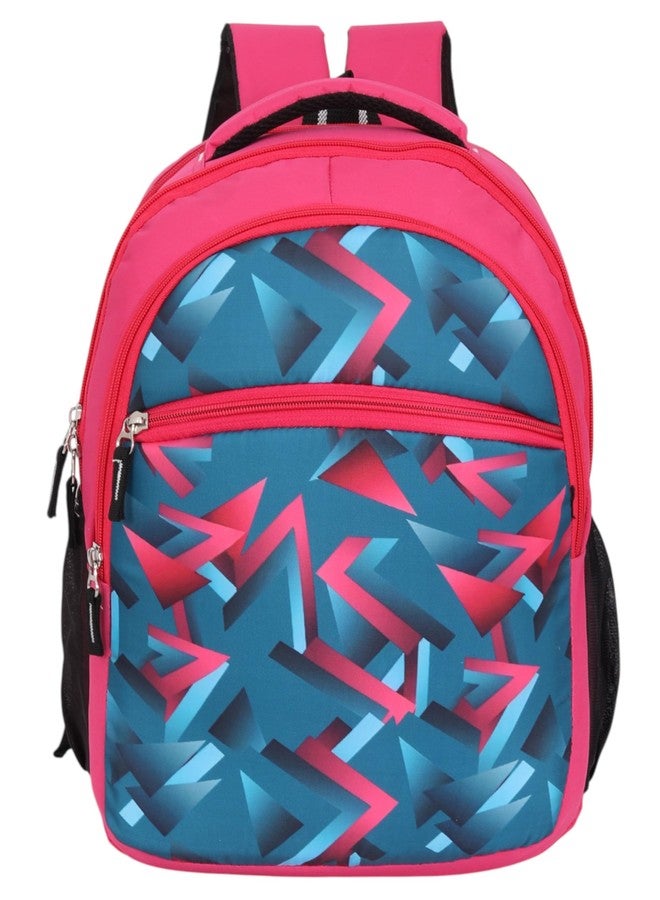 RBM Trendy Colorful Pattern Printed Kids School Backpack | 16 Inch Waterpoof Polyester Bag | Lightweight & Durable | Multi-Pocket Bag For Boys & Girls | (For Nursery To 2nd Class)(RBMBAG06) - Image 1